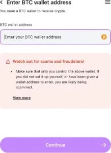 Enter Credit Card Details on MoonPay